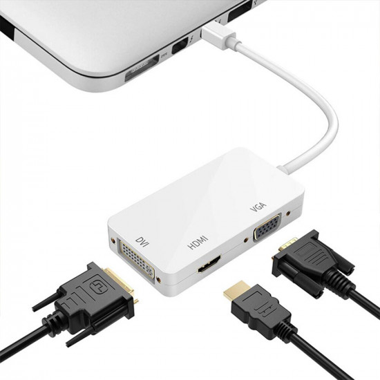 Convertisseur de Port d'affichage Mini  Thunderbolt vers HDMI/VGA/DVI 